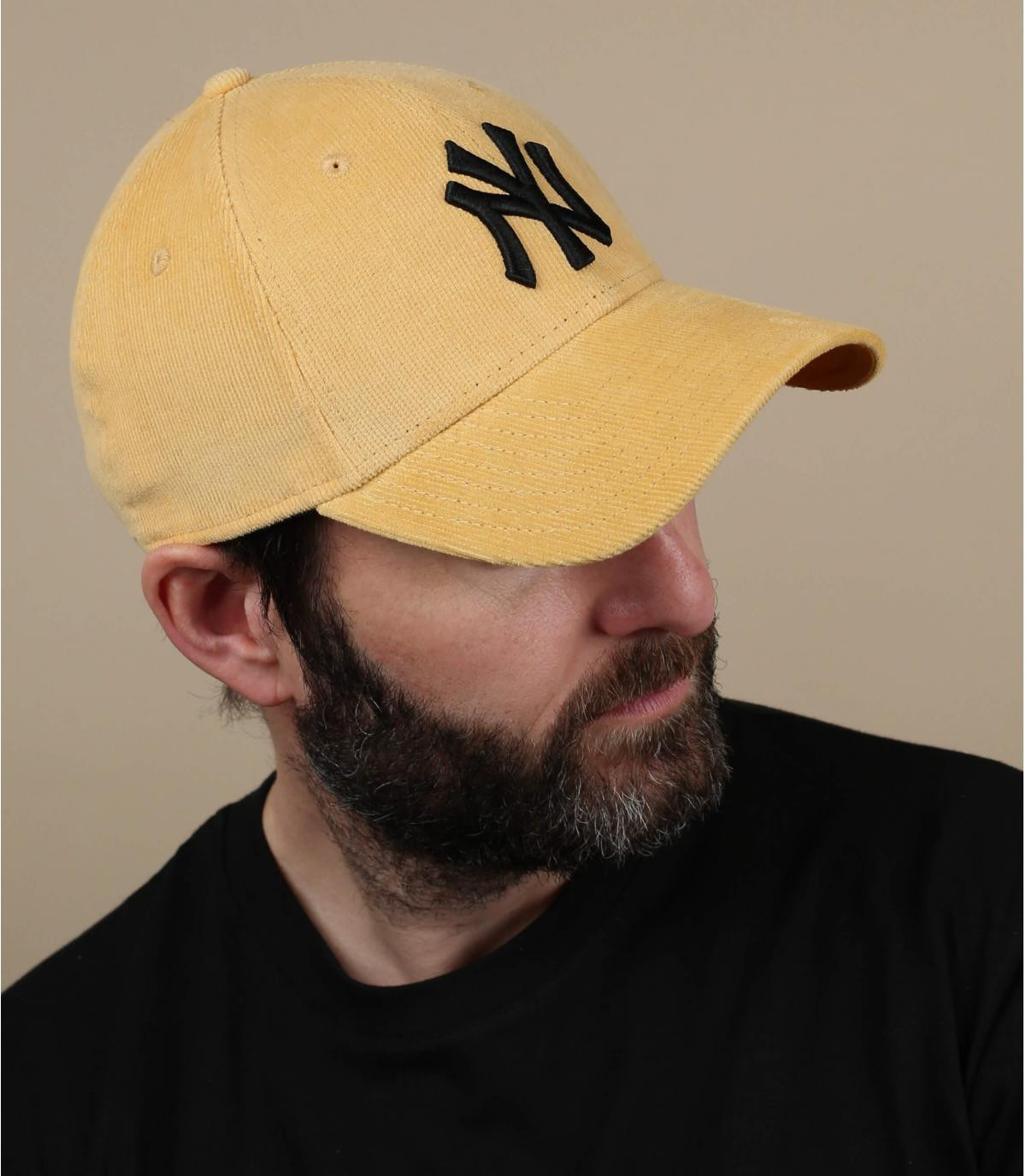 gorra NY pana amarillo Cord Pack 940 NY mellow yellow black